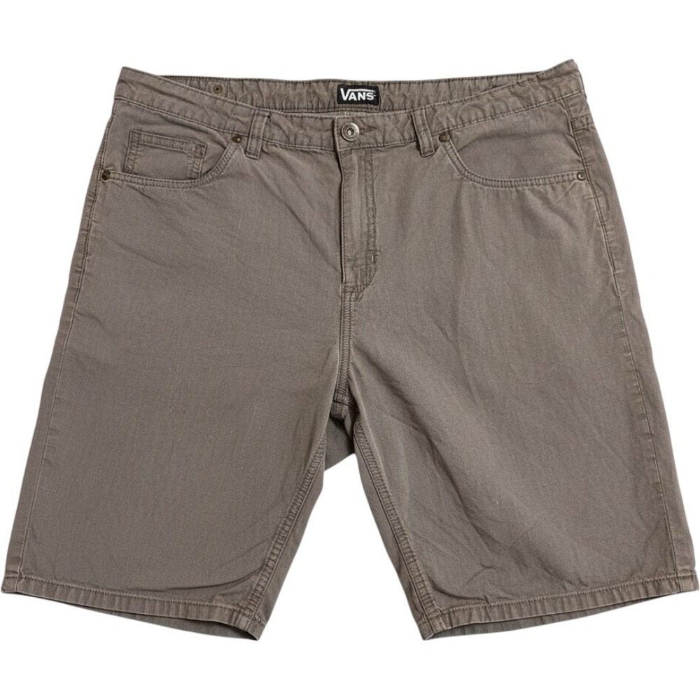 Vans Ripstop Chino Shorts Mens 36 Gray Skater Casual Cotton 5-Pocket